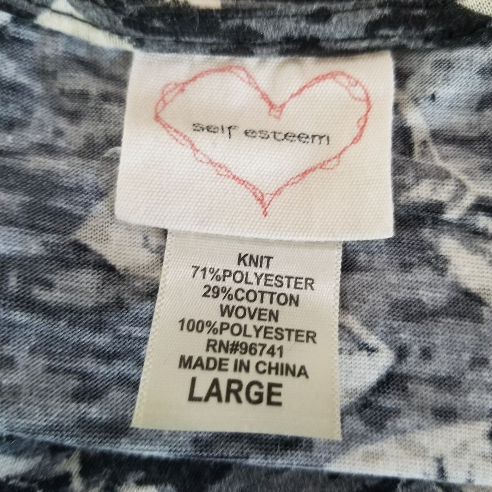 Self Esteem Black Sheer Back Razorback Top - Picture 8 of 8